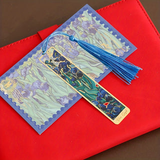 Marque Pages en métal Tableau de Fleurs