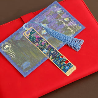 Marque Pages en métal Tableau de Fleurs