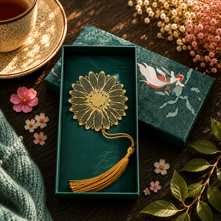 Marque Pages en Laiton Fleurs